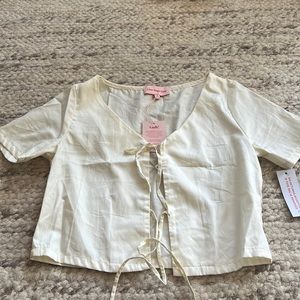 Lisa Says Gah beige Blouse